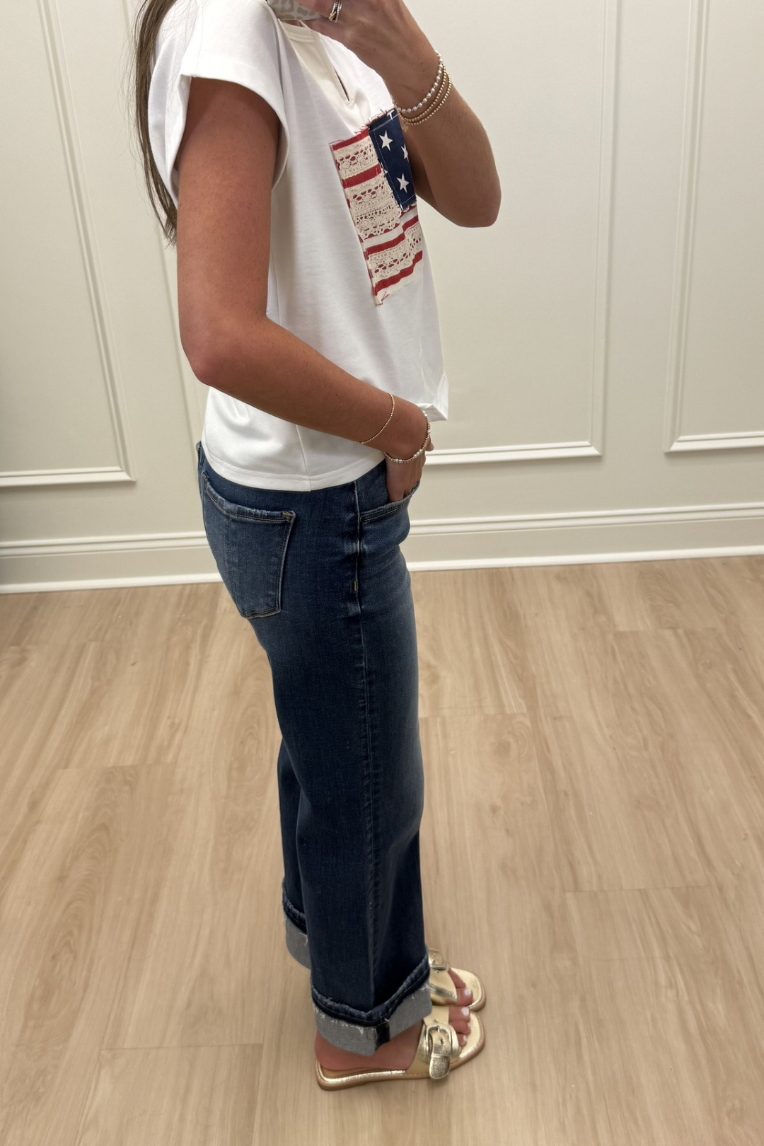 Off-Duty Cuff Jeans