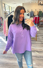 Mixed Up Lavender Top