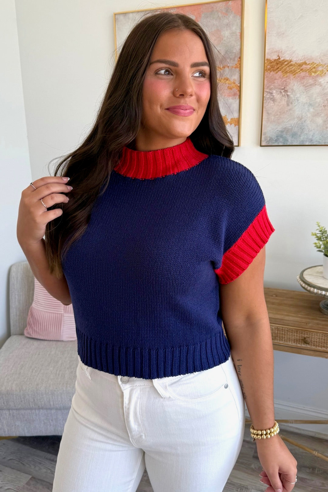 Rebel Yell Sweater Top  **Final Sale**