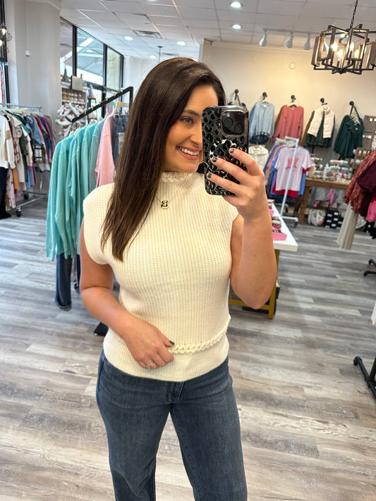 Brielle Braided Sweater Top