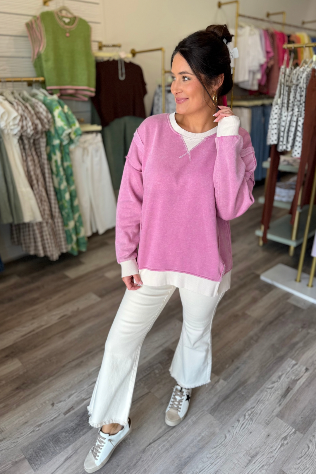 Cozy Contrast Pullover