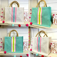 Fun Striped Gift Tote Bag