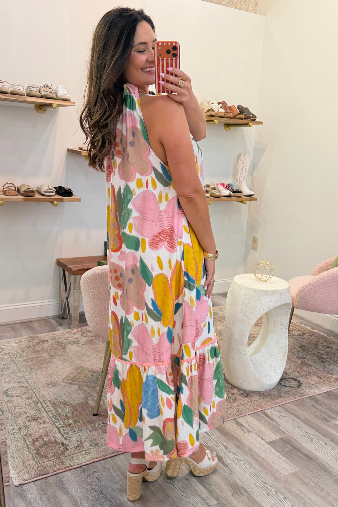 Bohemian Bloom Midi Dress