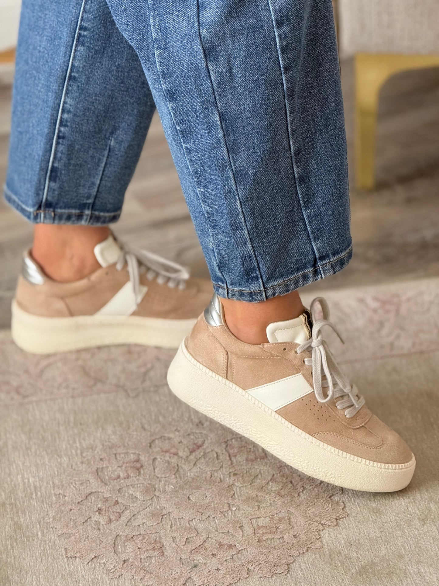 The Stacey Beige Sneaker