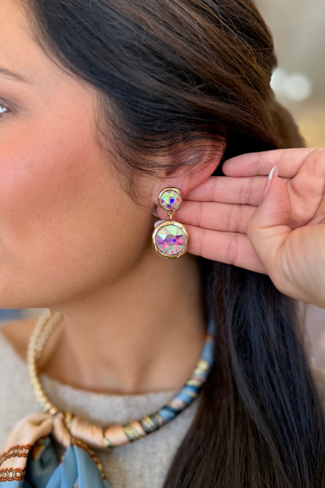 Luxe Faceted Drop Earrings