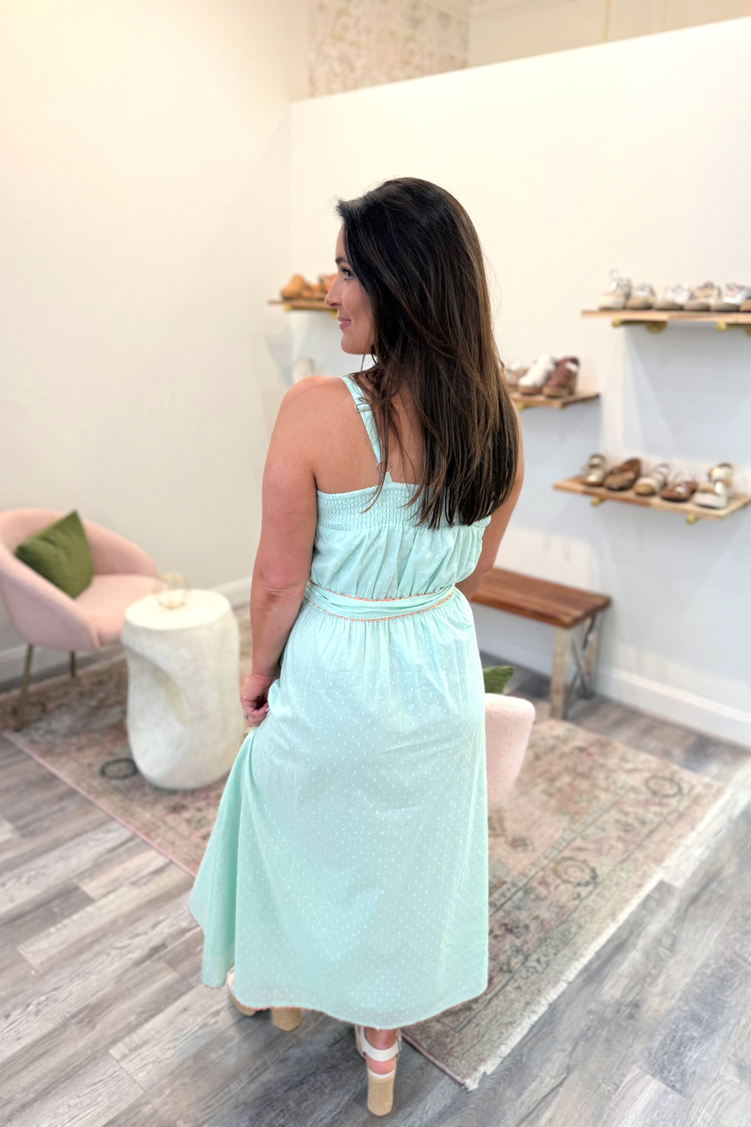 Mint To Be Midi Sundress
