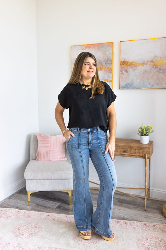 Judy Blue Trouser Flare Jeans