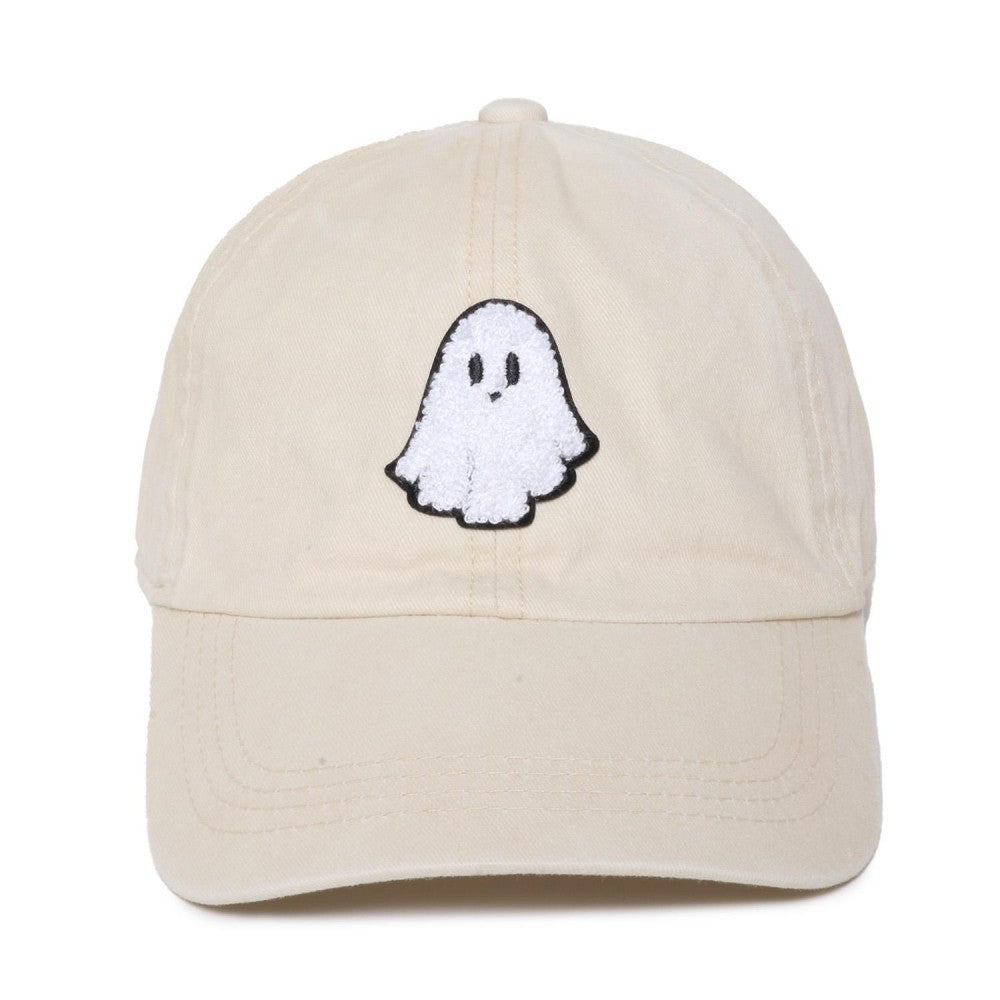 Ghost Chenille Patch Baseball Cap