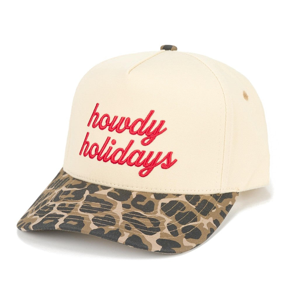 Howdy Holidays Leopard Hat