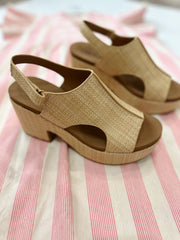 Miss Carley Raffia Wedge