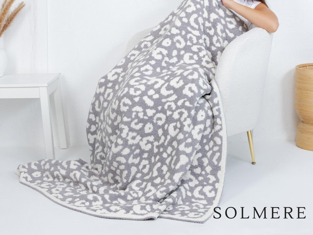 Solmere Animal Print Blanket