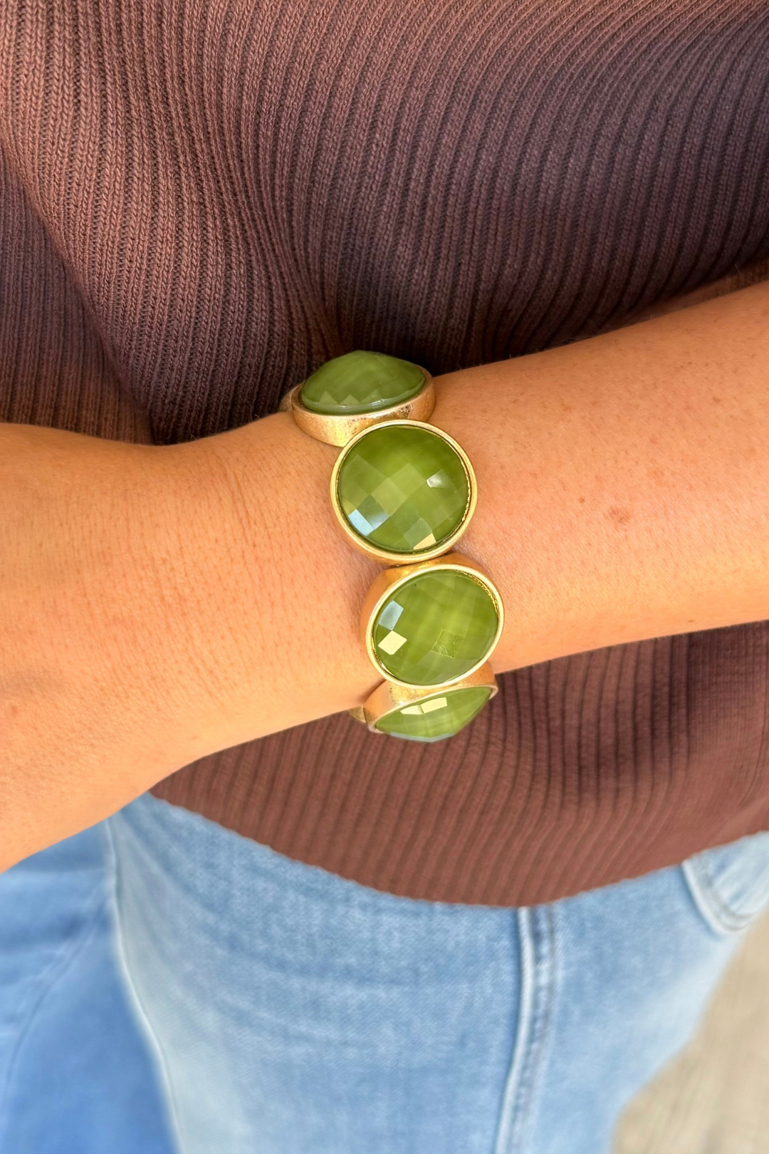 Luxe Round Facet Bracelet
