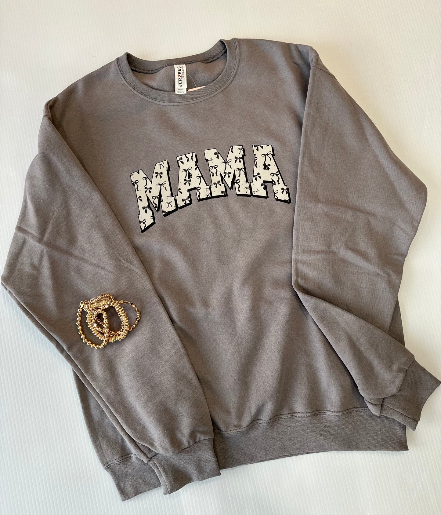 Mama Varsity Bow Sweatshirt - FINAL SALE