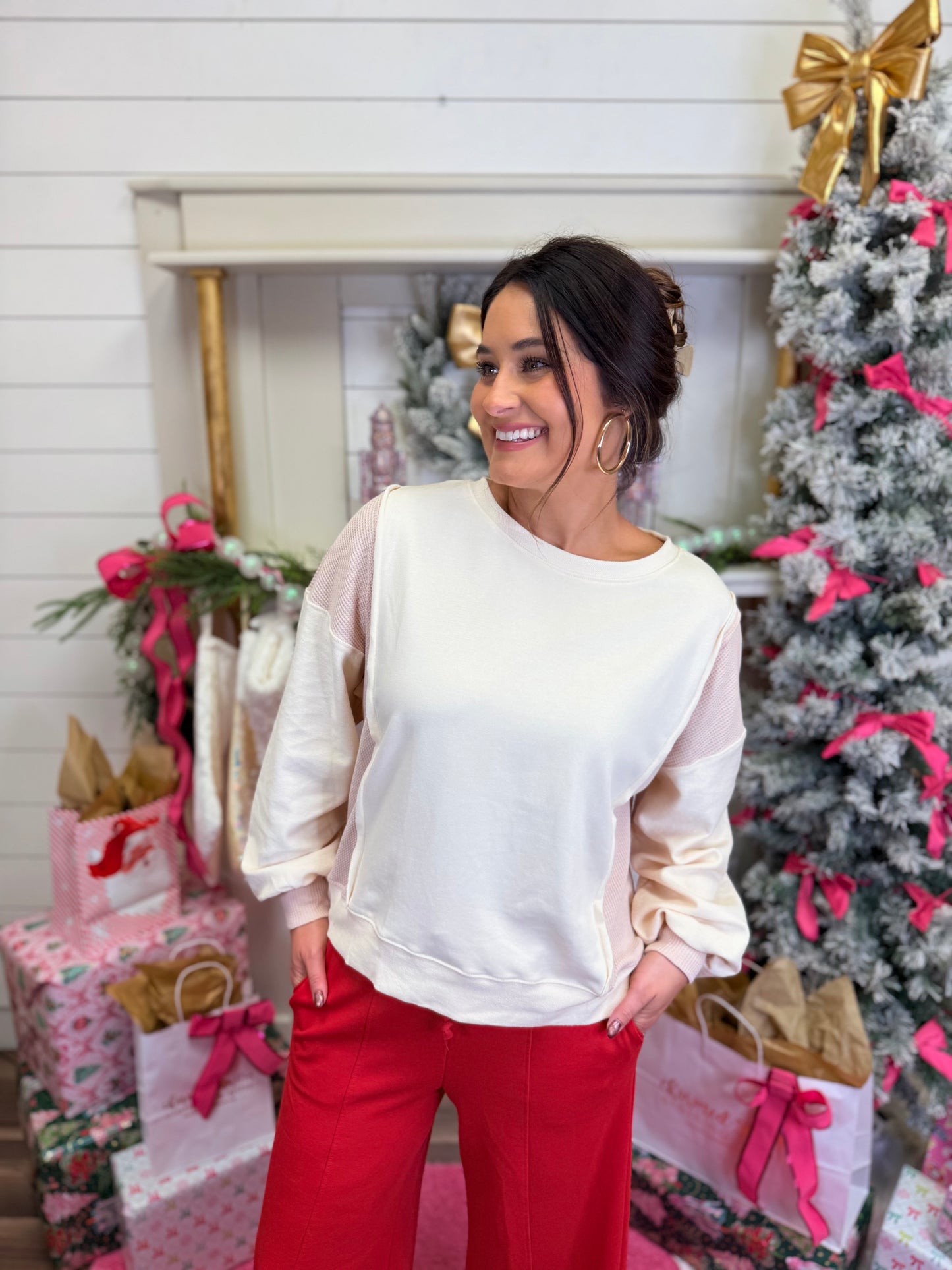 Waffle Whisper Top*Doorbuster*FINAL SALE* (Online)