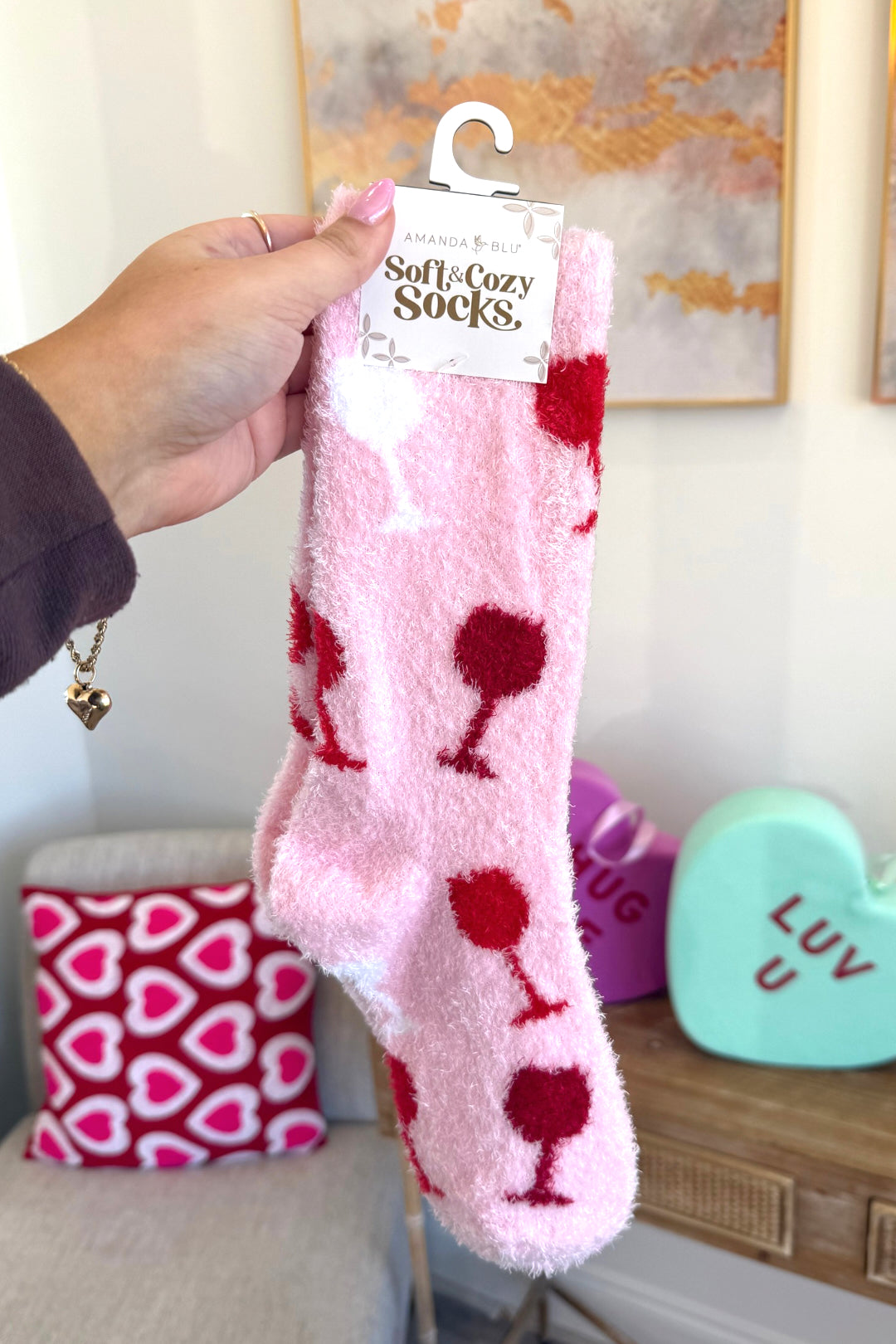 Rose' All Day Soft & Comfy Socks