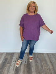 Grape Textured Top