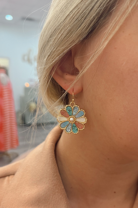 Sparkle Blossom Earrings
