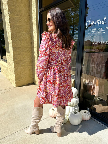 Autumn Floral Dress