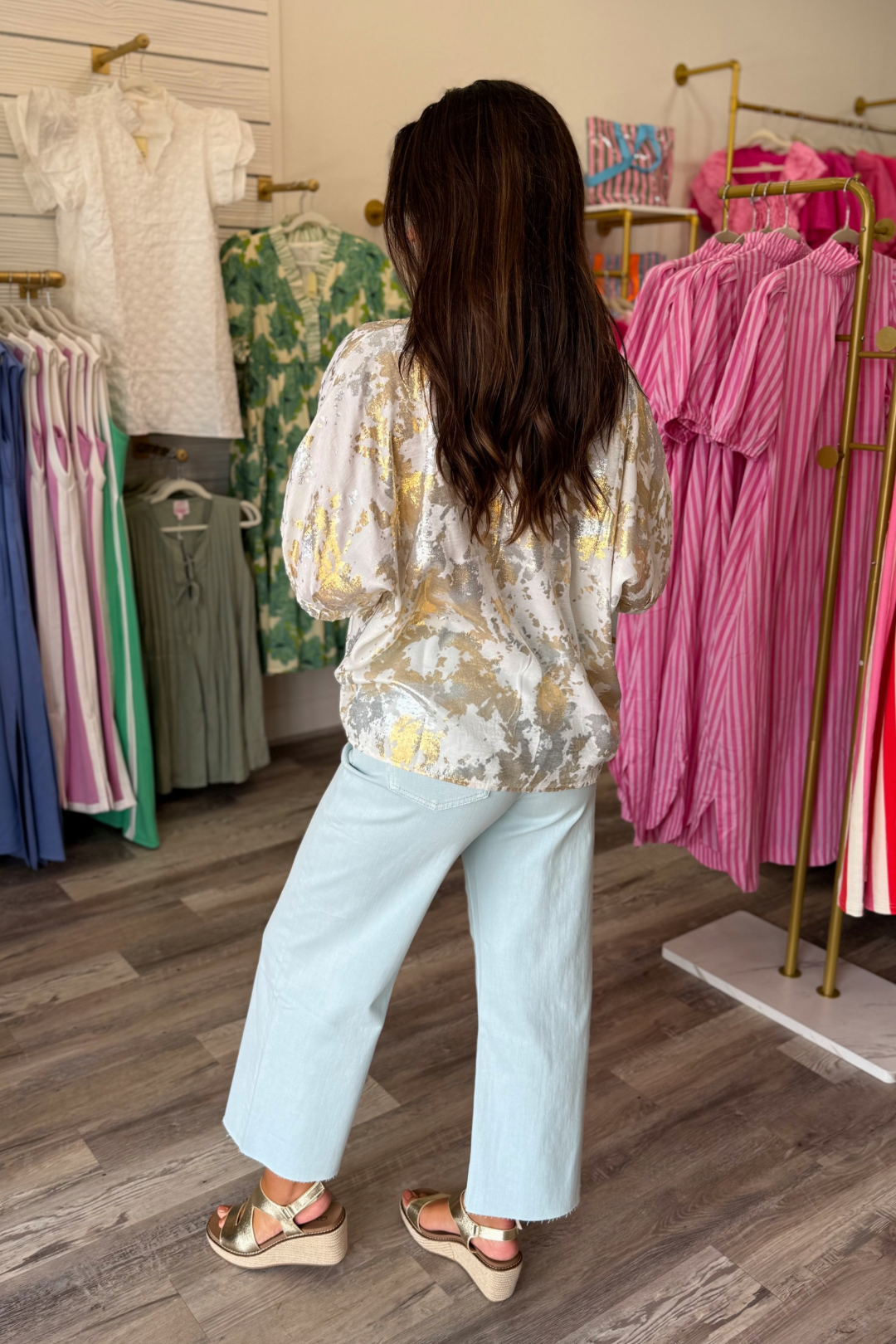 Metallic Glow Dream Top