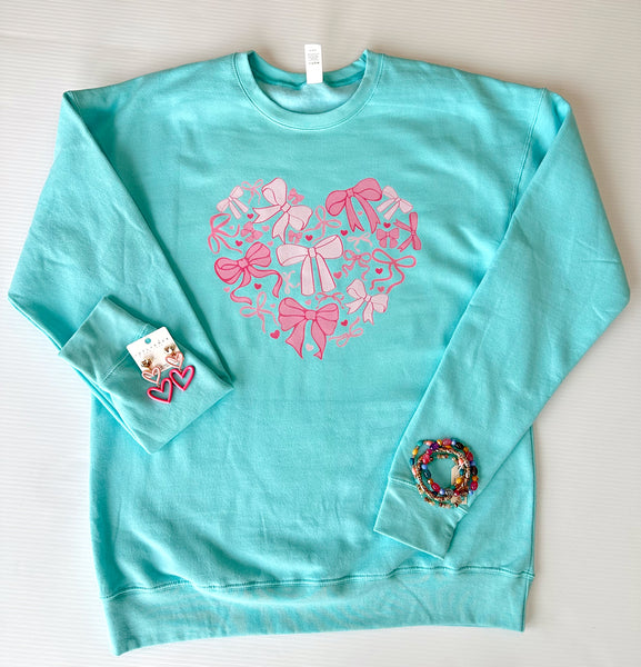 Bows On My Heart Sweatshirt