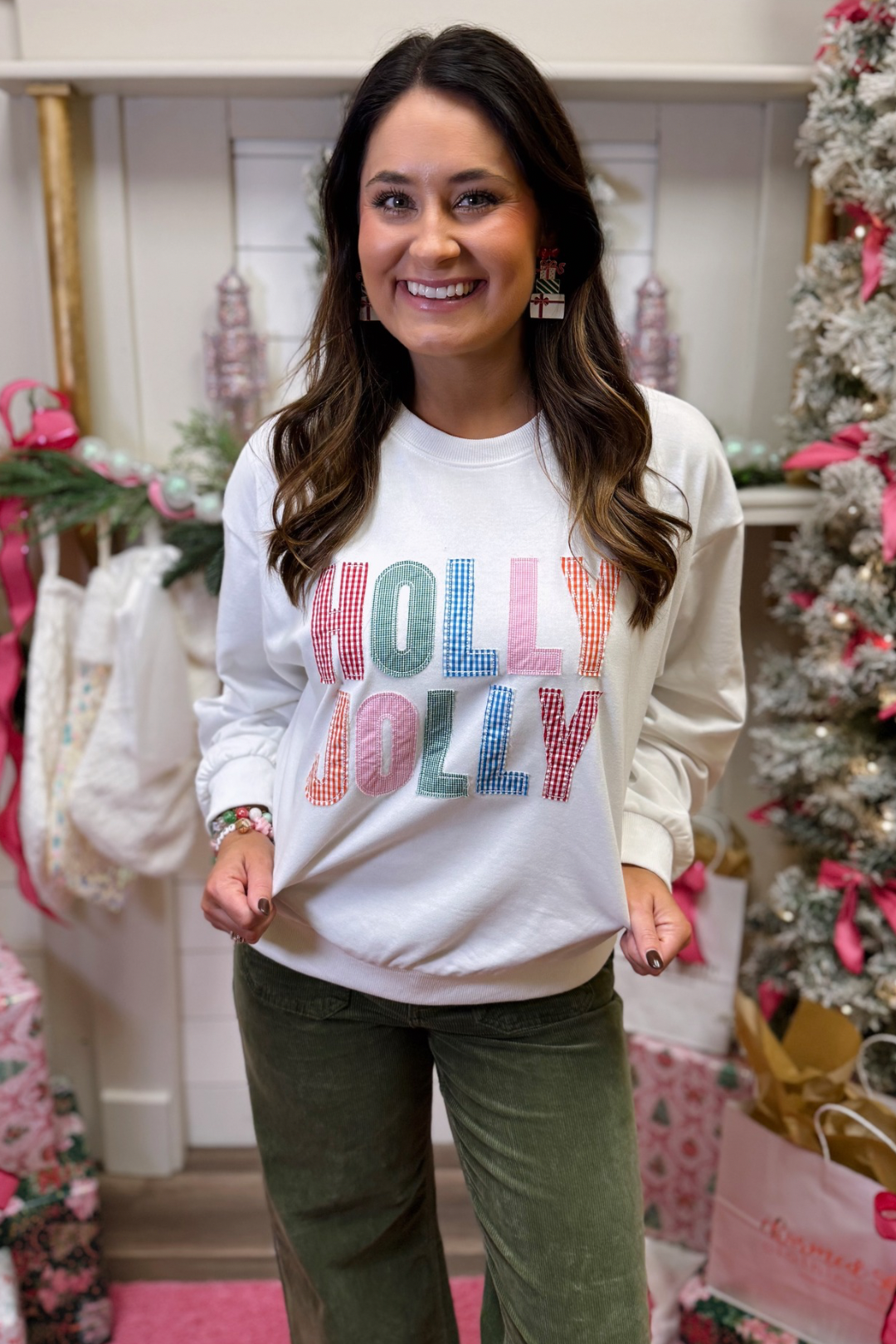Holly Jolly Patchwork Pullover