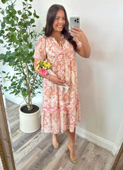 Sweet & Sassy Paisley Midi Dress