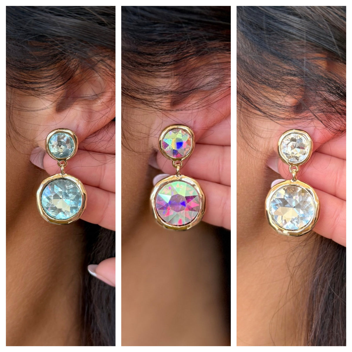 Luxe Faceted Drop Earrings