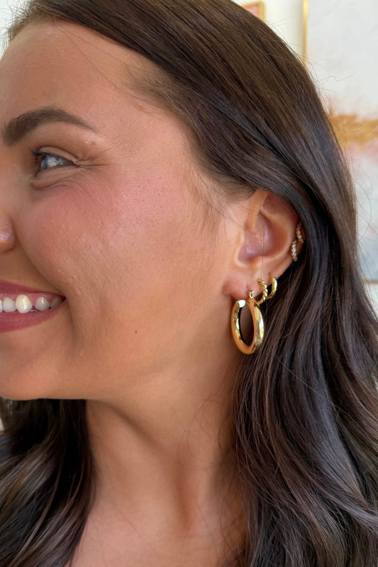 Golden Halo Hoops