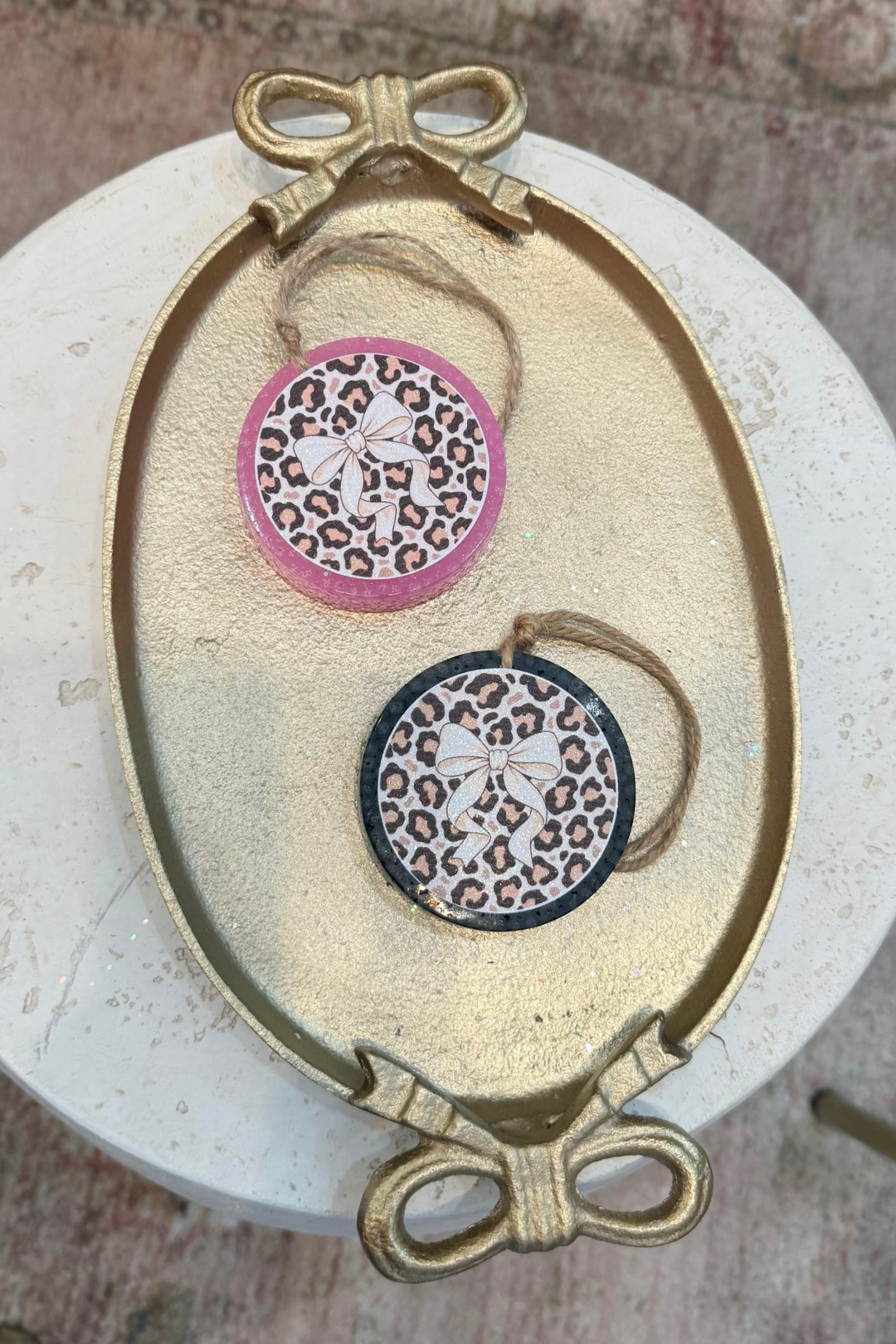 Cheetah & Bow Freshie