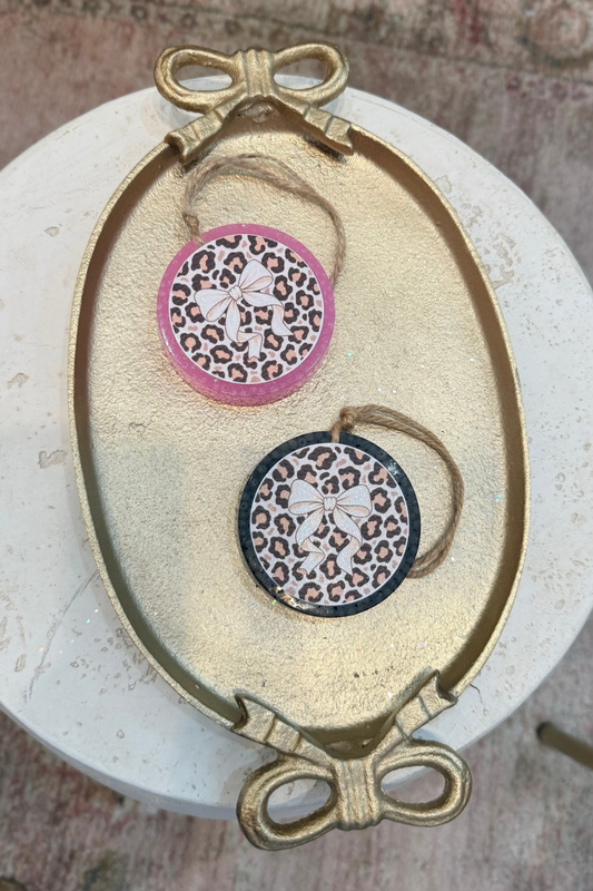 Cheetah & Bow Freshie