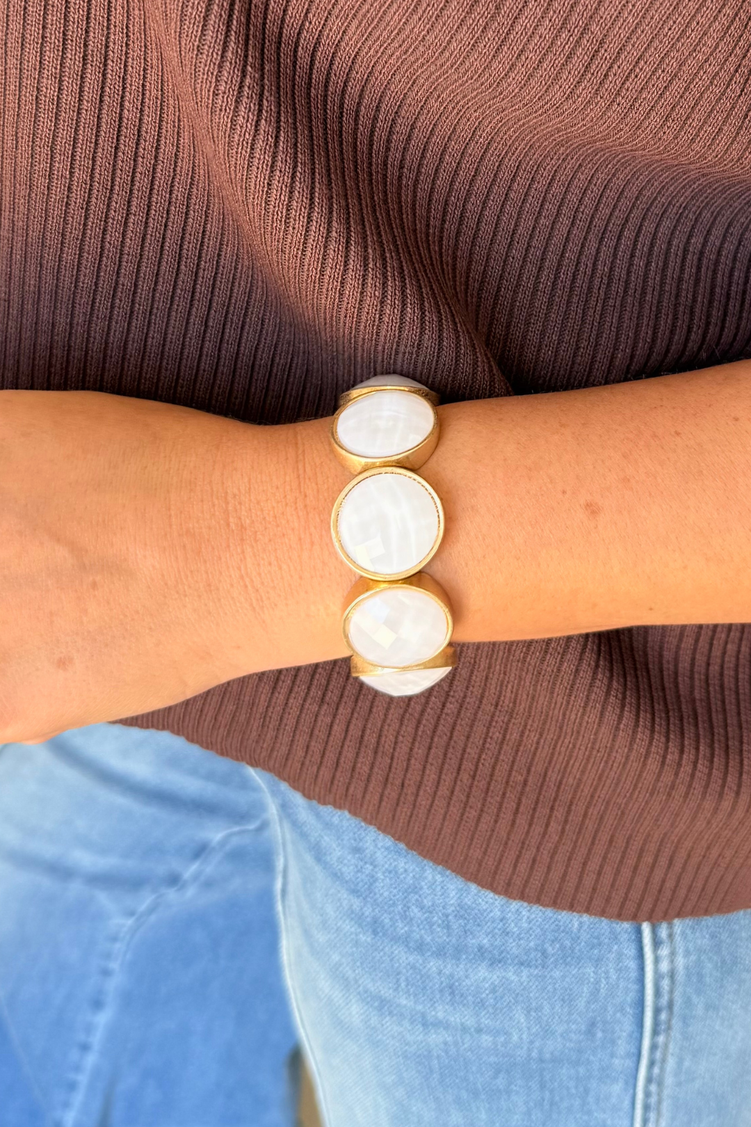 Luxe Round Facet Bracelet