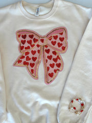 Snazzy Bow Patch Sweatshirt  **Final Sale**