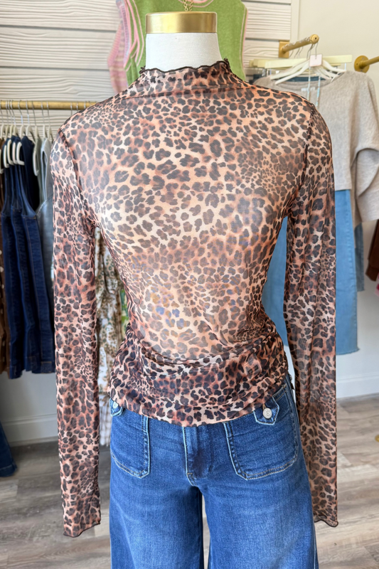 Wild Side Sheer Top
