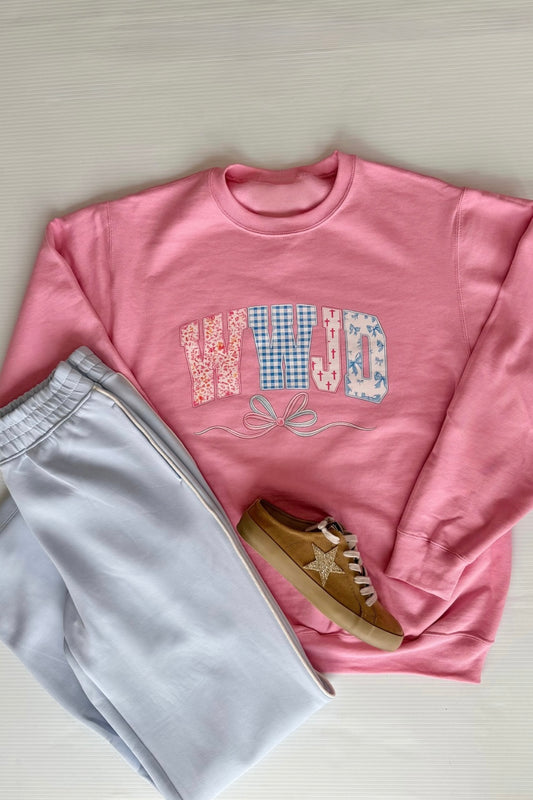 WWJD Floral Sweatshirt**Daily Deal**Final Sale**