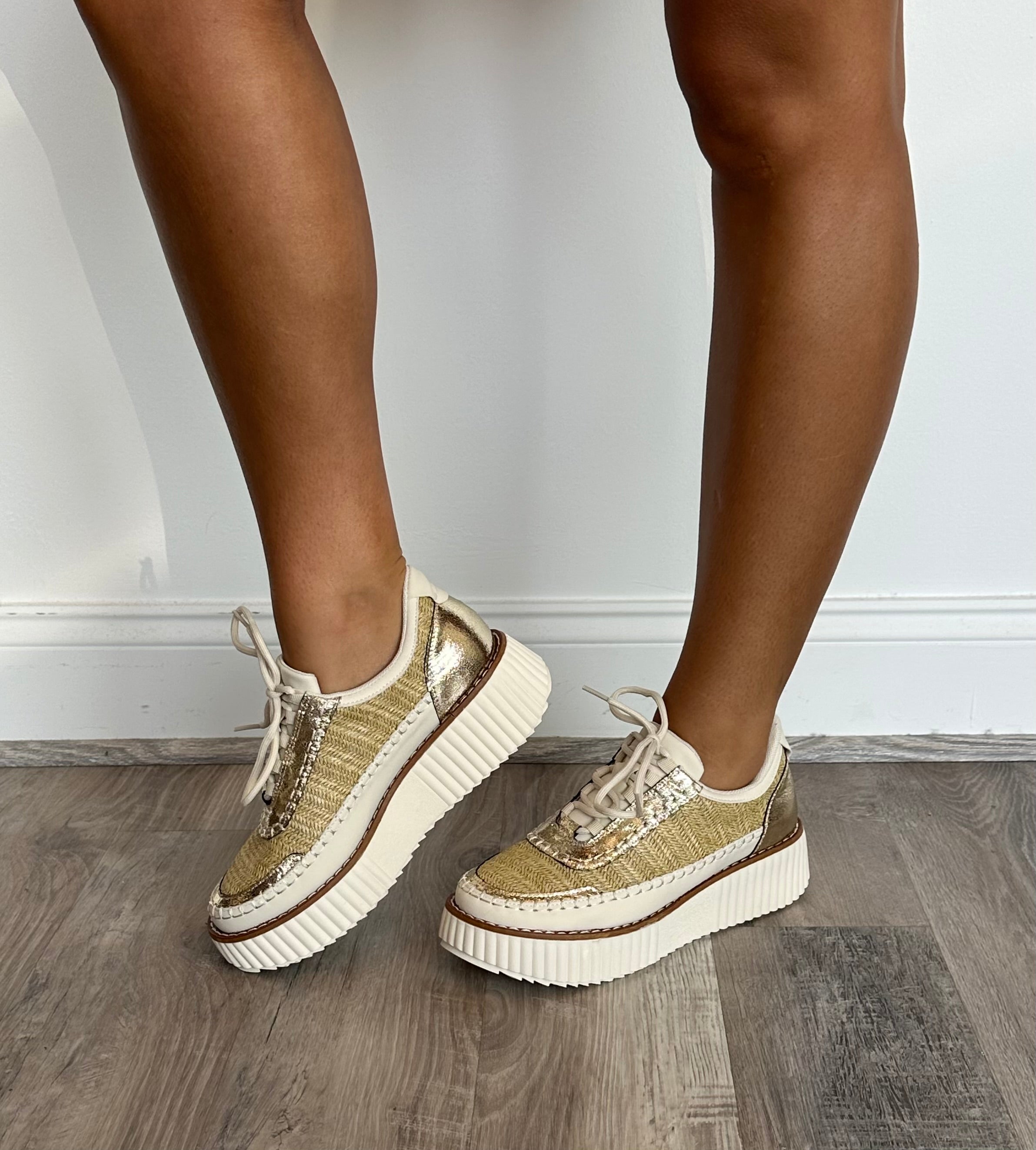 Gold Glam Platform Sneaker