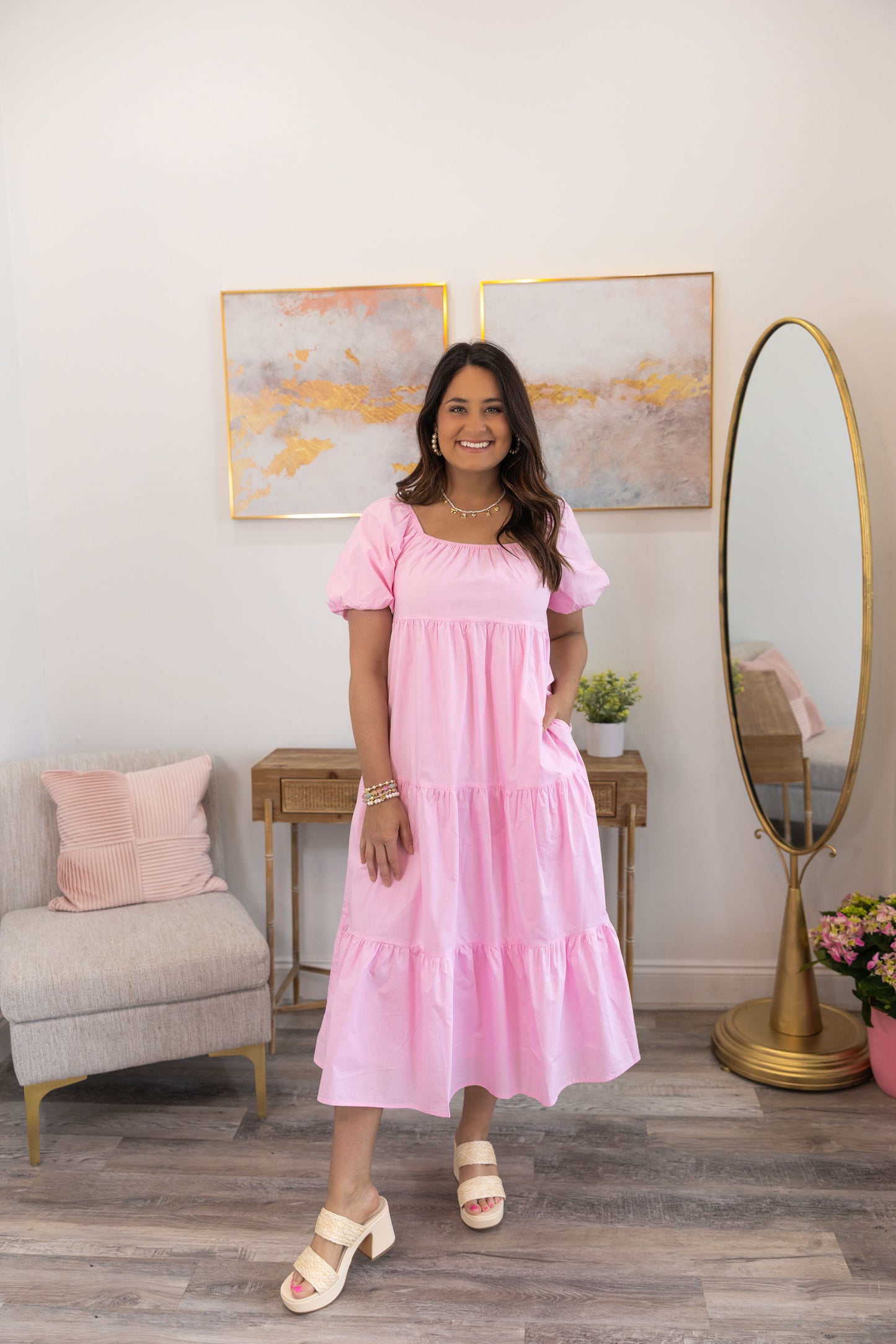 Pink Radiance Maxi Dress