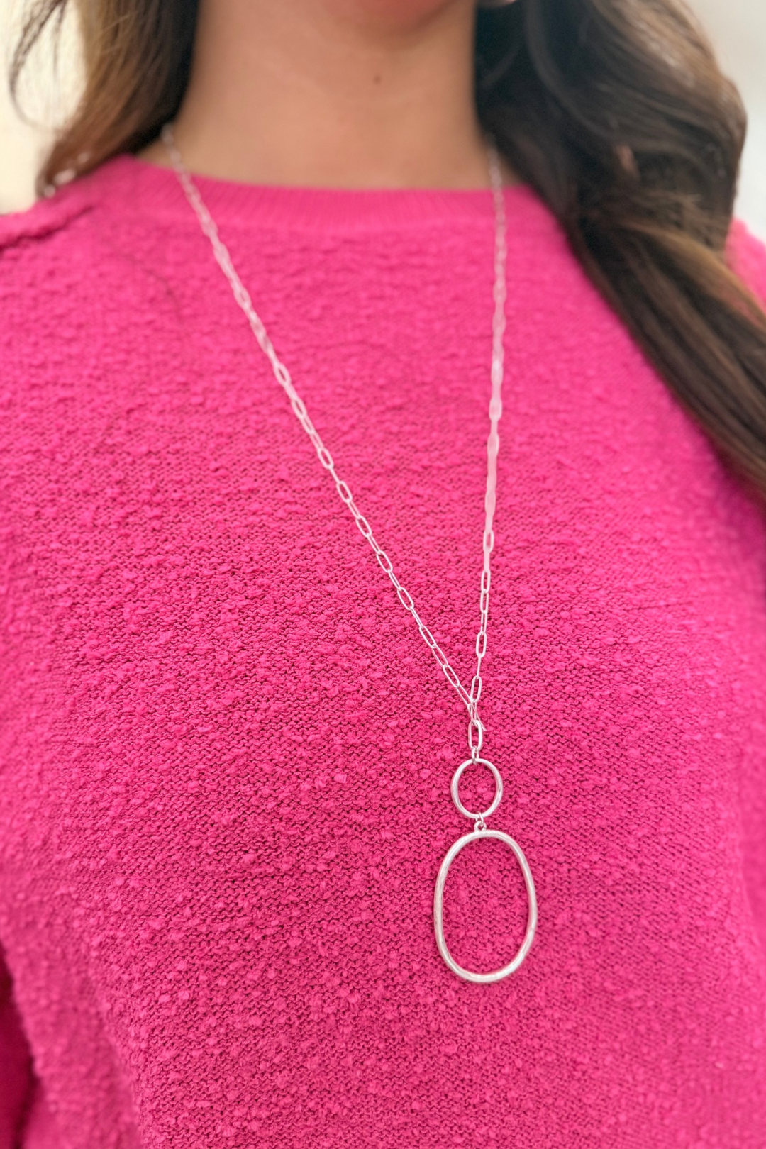 Sculpted Oval Necklace