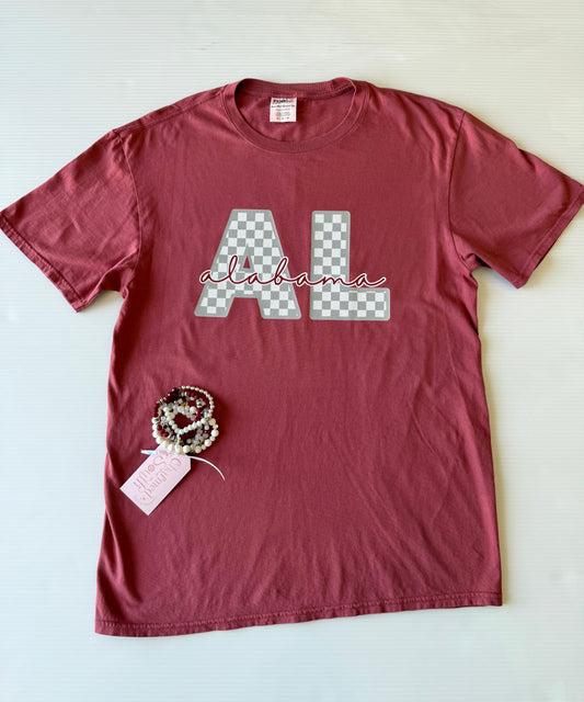 Alabama Tailgate Checks Tee