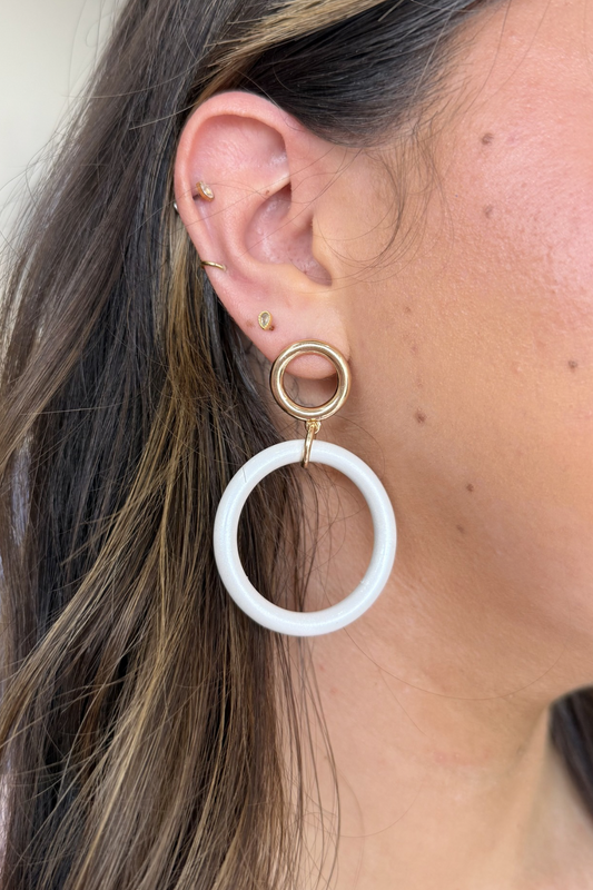 Gilded Glow Hoops