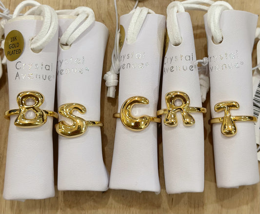 Gold Initial Ring