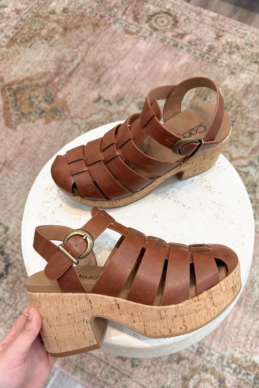 Fishin For A Compliment Block Heel