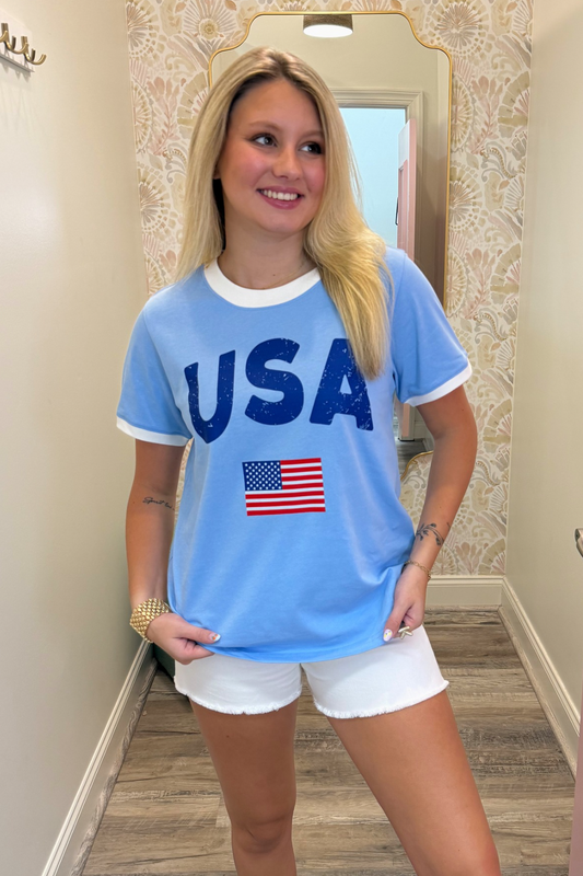 USA Flag & Freedom Tee