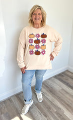 Pumpkin & Flowers Soft Style Tunic