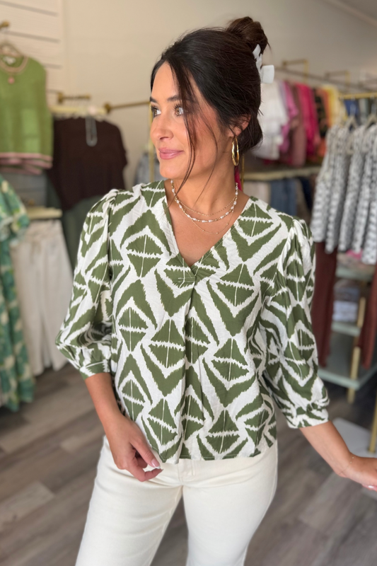 Olive Impression Blouse