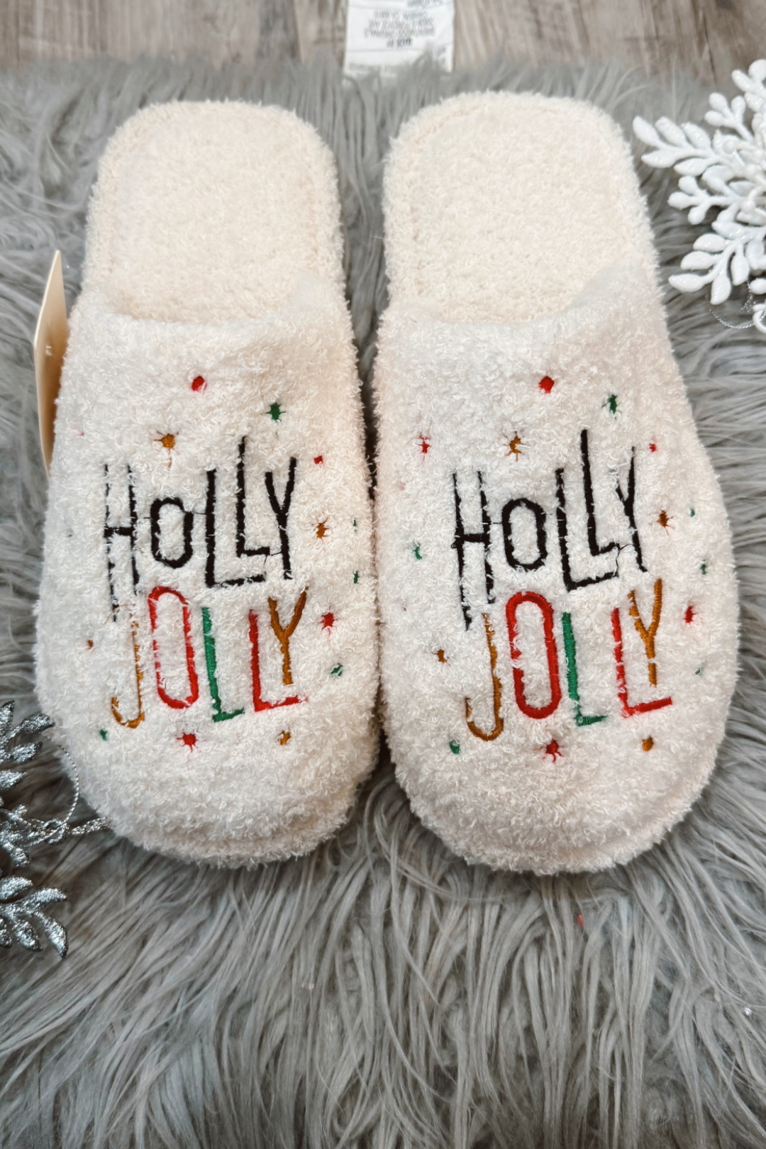 Holly Jolly Slippers **Final Sale**Online Only**