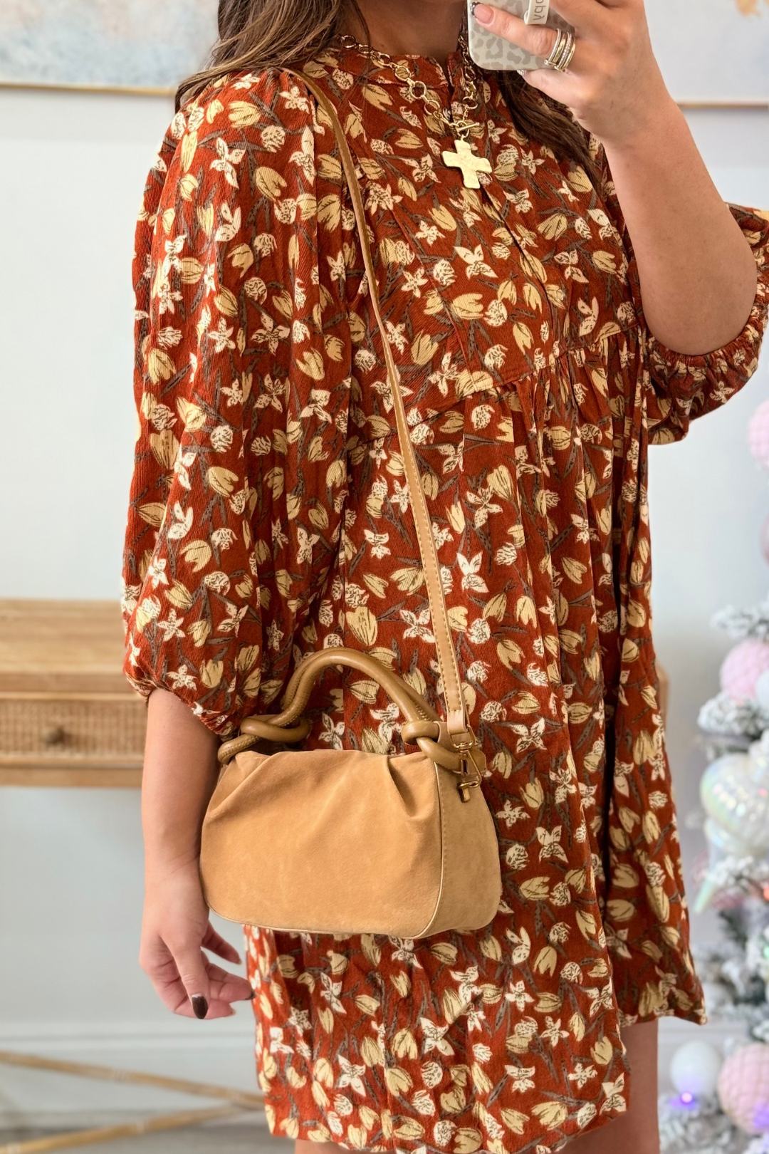 Out Late Suede Handbag