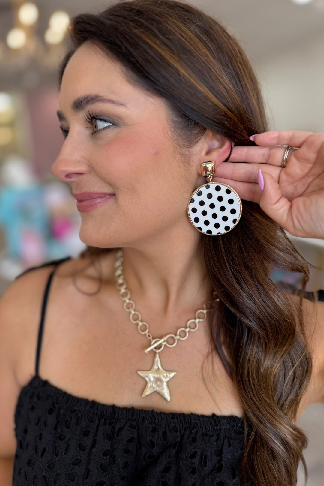 Bold Dot Diva Earrings