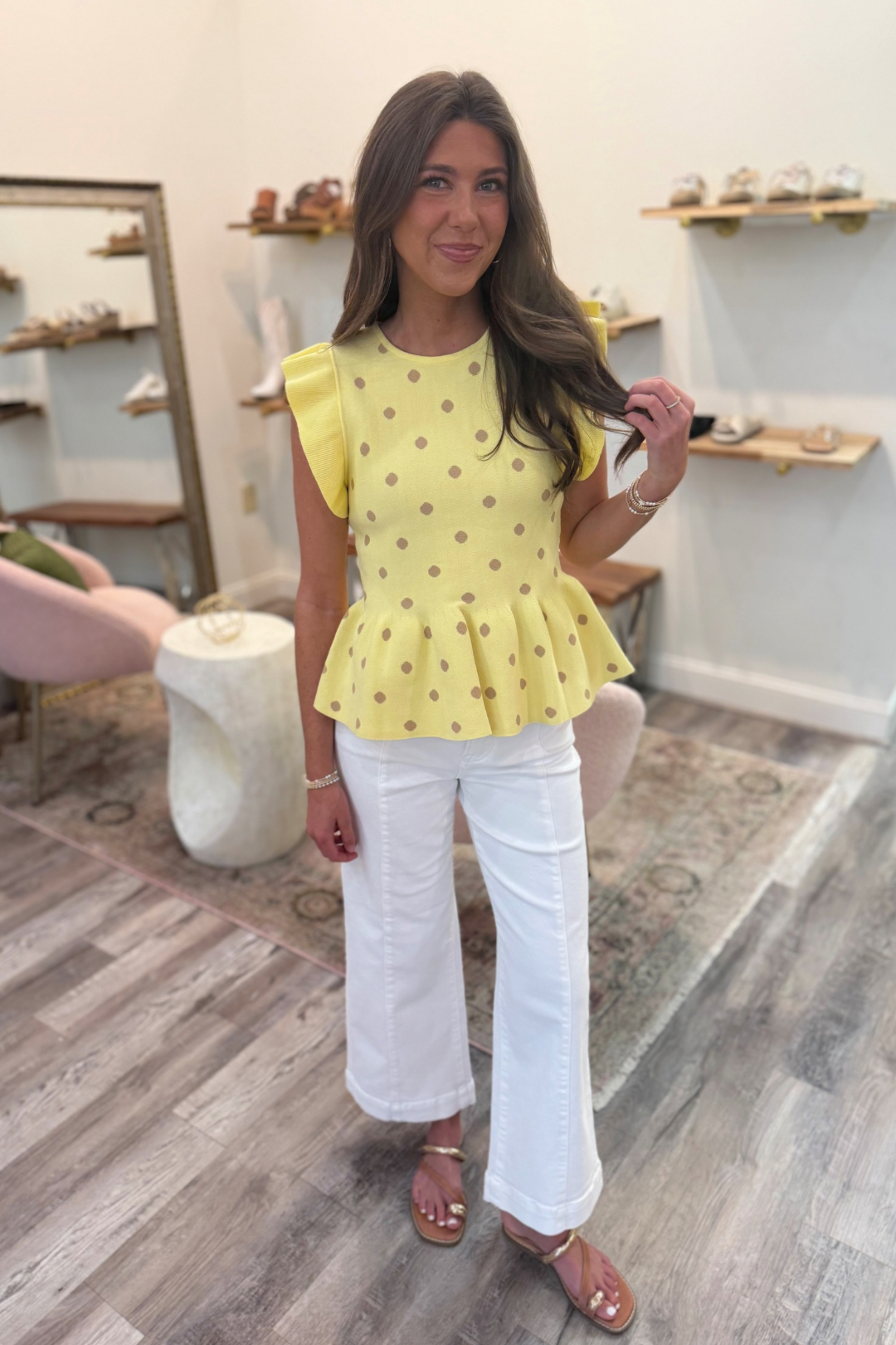 Darlin Dot Sweater Top