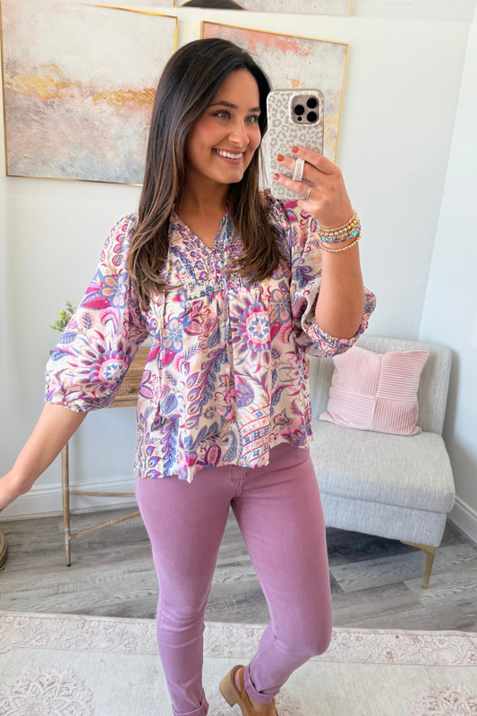 Floral Fusion Top