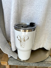 Elephant Etched Tumbler- 30 oz